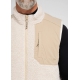 Dovre beige Teddy-vest i polyester og uld til herre – størrelser S, M, L, XL og 2XL