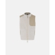 Dovre beige Teddy-vest i polyester og uld til herre – størrelser S, M, L, XL og 2XL