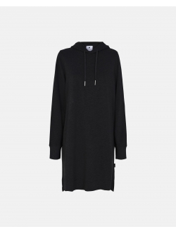 JBS of Denmark bambus hoodie dress / sweatkjole med hætte i sort til kvinder – XS, S, M, L, XL og 2XL