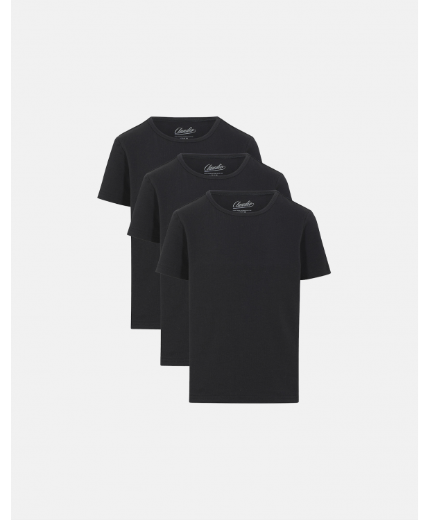 #2 - Claudio 3-pak T-shirt i sort til drenge