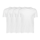 Lindbergh White hvid 4-pak T-shirts til herre – S, M, L, XL og XXL
