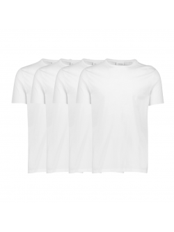 Lindbergh White hvid 4-pak T-shirts til herre – S, M, L, XL og XXL