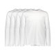 Lindbergh White hvid 3-pak langærmede T-shirts til herre – M, L, XL, XXL og XXXL