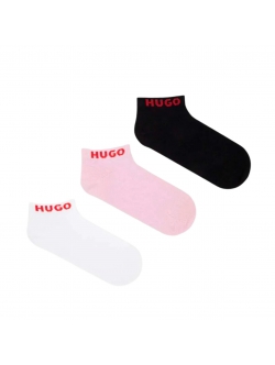 HUGO 3pak ankelstrømper i forskellige farver til kvinder