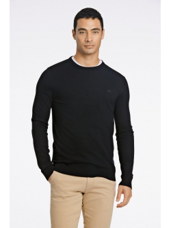 Lindbergh White sort striktrøje til herre – M, L, XL, XXL og 3XL