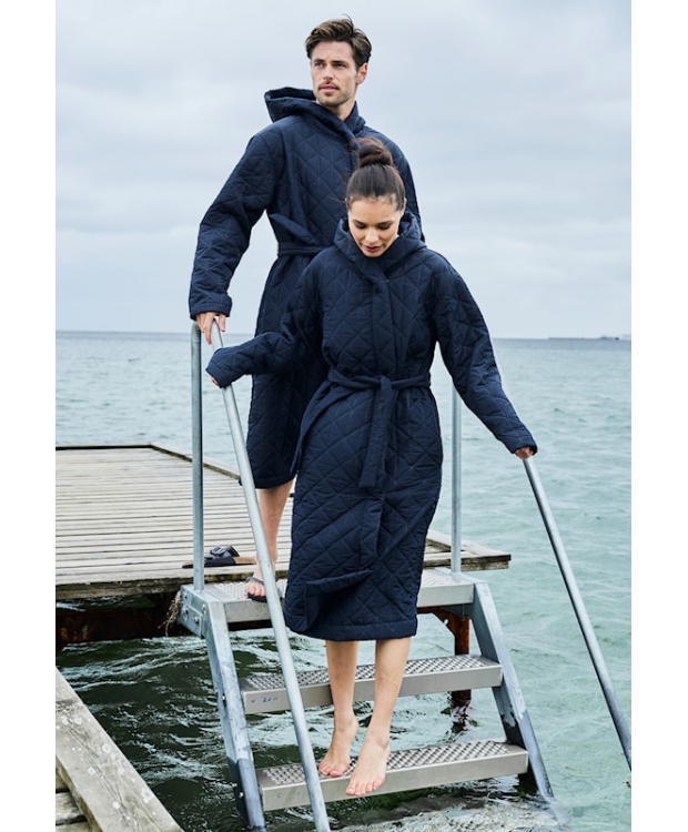 JBS of Denmark Outdoor Robe Marineblå polyester M/L Dame