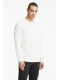 Lindbergh striktrøje i hvid / off white til herre