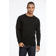 Lindbergh White sort striktrøje med 50% merinould – M, L, XL, XXL og 3XL