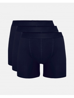 Resteröds lange bambustights til herre – navy 3-pak – S, M, L, XL og 2XL