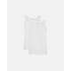 Resteröds ribbede tanktops til herre – hvid 2-pak – str. S, M, L, XL og 2XL
