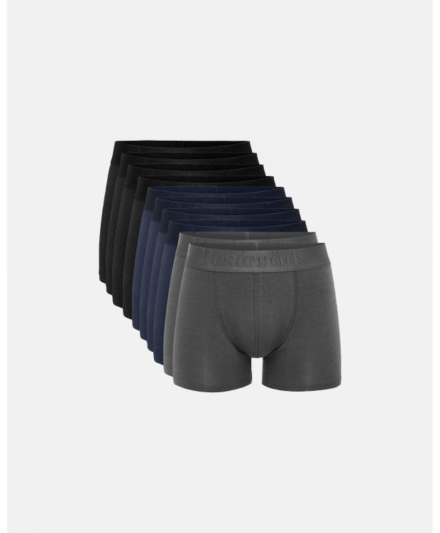 Resteröds 10-Pak Boxershorts til Herre - FSC Bambus, Økologisk Bomuld & Maksimal Komfort