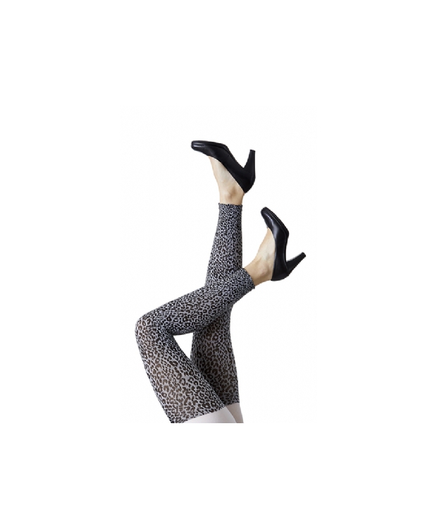Festival Amelie Leo Leggings 70 Denier i Grå til Kvinder - Leopardmønster OUTLET