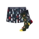 JACK & JONES gaveæske med julemotiv – farve ikke oplyst – boksershorts str. S og strømper i one-size