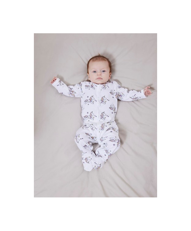 Name it pyjamas dragt i hvid m. flamingo motiv til børn