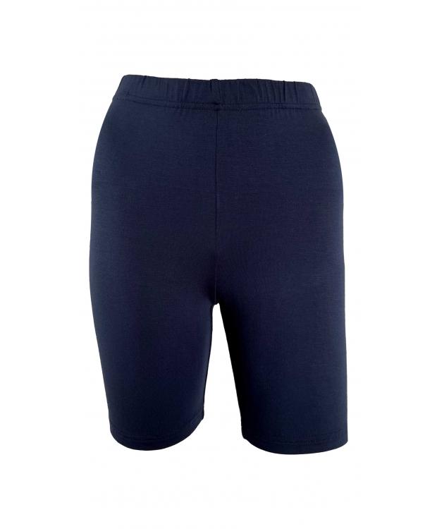 Festival Bambus Shorts / Skånebuks i Navy til Kvinder - Plus Size Komfort