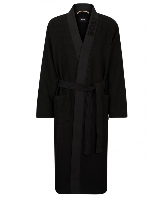 BOSS Waffle kimono-morgenkåbe til herre  -  sort