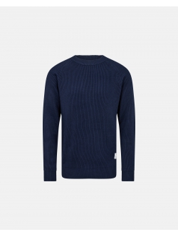 Resteröds strikket pullover navy til herre – S til 2XL