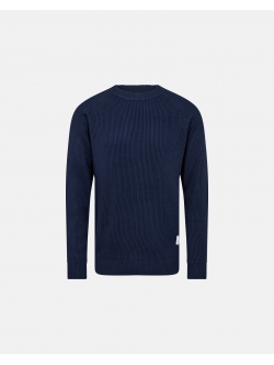 Resteröds Strikket Pullover i Navy til Mænd