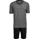 JBS mørkegrå pyjamassæt med T-shirt og shorts til herre – størrelser S, M og 3XL