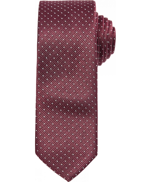 Connexion Tie slips 5cm i rød m. hvide prikker til herre