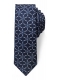 Connexion Tie slips 5cm i navy m. mønster