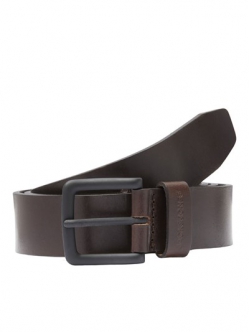 JACK & JONES Jacroma læderbælte – Black Coffee/brun – størrelser 80, 90, 95 og 105