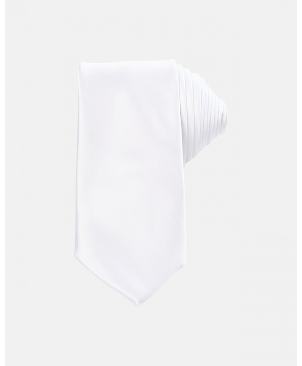 8: Connexion Tie slips 7cm i hvid til herre