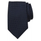 Connexion Tie slips 7cm i navy m. hvide prikker