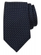 Connexion Tie slips 7cm i navy m. hvide prikker