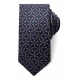 Connexion Tie slips 7cm i navy m. mønster