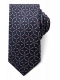 Connexion Tie slips 7cm i navy m. mønster