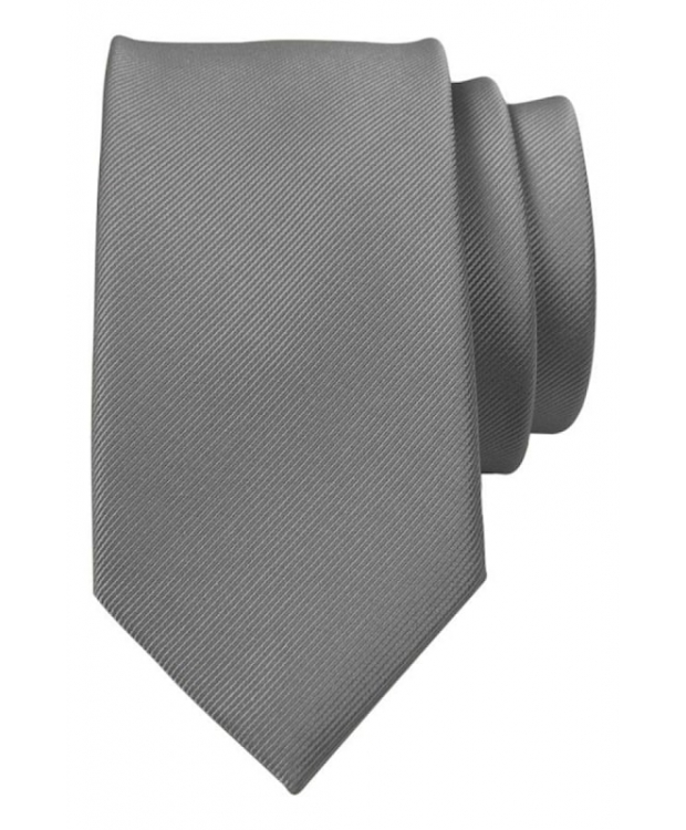 Connexion Tie slips i silke 7cm i mørkegrå til herre