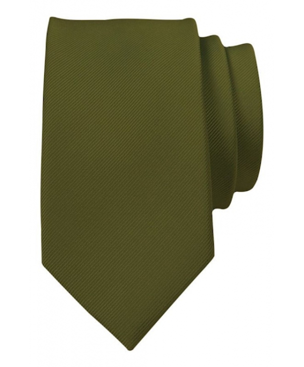 Connexion Tie slips i silke 7cm i mørkegrøn til herre