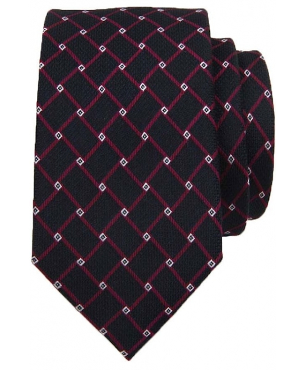 Billede af Connexion Tie slips XL i sort m. mønster til herre