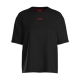HUGO shuffle t-shirt i sort med rødt logo