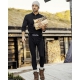 Dovre sorte Long Johns i merinould til herre – S–3XL