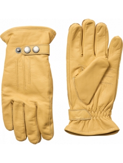 Philipsons handsker i læder i gul til herre