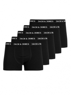 Jack&Jones Junior JACHUEY TRUNKS 5 PACK NOOS I sort til drenge