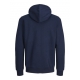 JACK & JONES Junior hættetrøje med lynlås til drenge – navy – aktive størrelser 128, 140, 152, 164 og 176