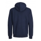 Jack&Jones JJEBRADLEY SWEAT ZIP HOOD NOOS I navy til drenge