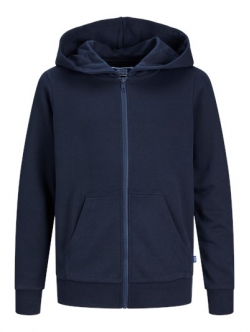 Jack&Jones JJEBRADLEY SWEAT ZIP HOOD NOOS I navy til drenge