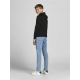 Jack&Jones Junior JCOAIR SWEAT ZIP HOOD NOOS I sort til drenge