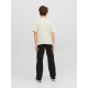 JACK & JONES Junior T-shirt med rund hals til drenge – moonbeam – aktiv størrelse 164