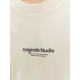 JACK & JONES Junior T-shirt med rund hals til drenge – moonbeam – aktiv størrelse 164