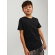 Jack & Jones Junior O-neck t-shirt i sort til drenge