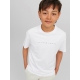 JACK & JONES Junior T-shirt med rund hals til drenge – hvid – aktive størrelser 116, 128, 140, 152, 164 og 176