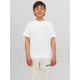 JACK & JONES Junior T-shirt med rund hals til drenge – hvid – aktive størrelser 116, 128, 140, 152, 164 og 176