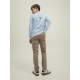 JACK & JONES Junior beige bukser til drenge – aktive størrelser 128, 140, 152, 164 og 176