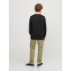 Jack & Jones Junior crew sweatshirt i sort til drenge