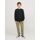 Jack & Jones Junior crew sweatshirt i sort til drenge